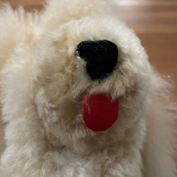 100% Alpaca Poodle Dog Stuffed Animal Peru Plush - Picture 12 of 13